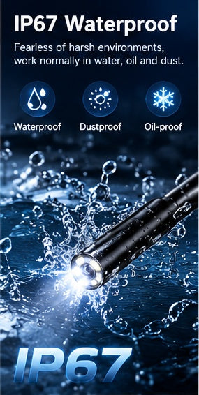 💥LIMITED-TIME 50% OFF!🔥High-Resolution Waterproof Industrial Endoscope Camera