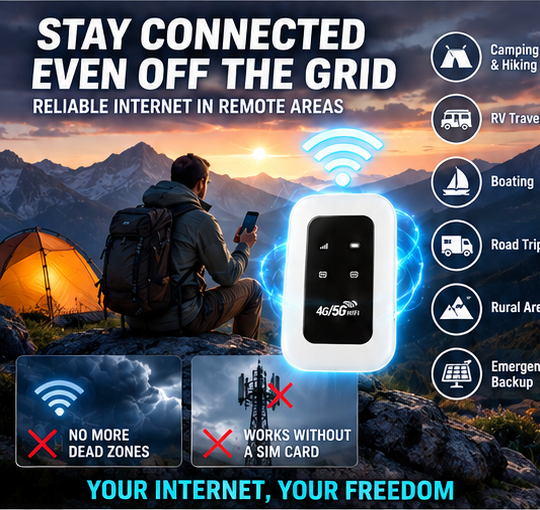[Global Coverage, Free for Life] Boundless Portable Wi-Fi– 🛡️, No Contract, No Hidden Costs