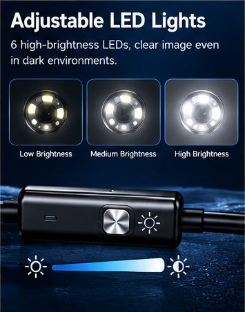 💥LIMITED-TIME 50% OFF!🔥High-Resolution Waterproof Industrial Endoscope Camera