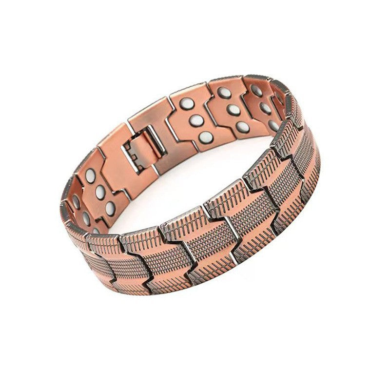 Retro antique copper magnetic bracelet