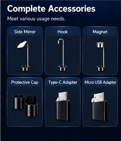 💥LIMITED-TIME 50% OFF!🔥High-Resolution Waterproof Industrial Endoscope Camera