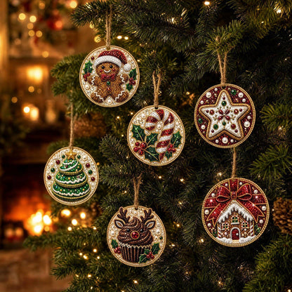 DIY Diamond Painting Christmas Ornaments for a More Festive Tree🎄