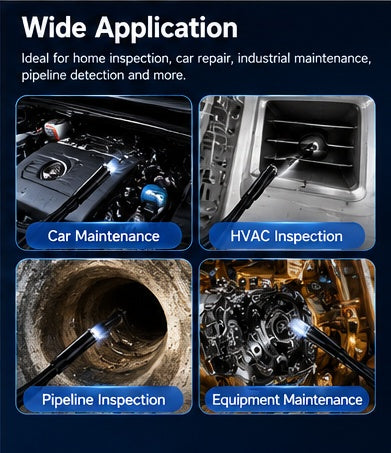 💥LIMITED-TIME 50% OFF!🔥High-Resolution Waterproof Industrial Endoscope Camera