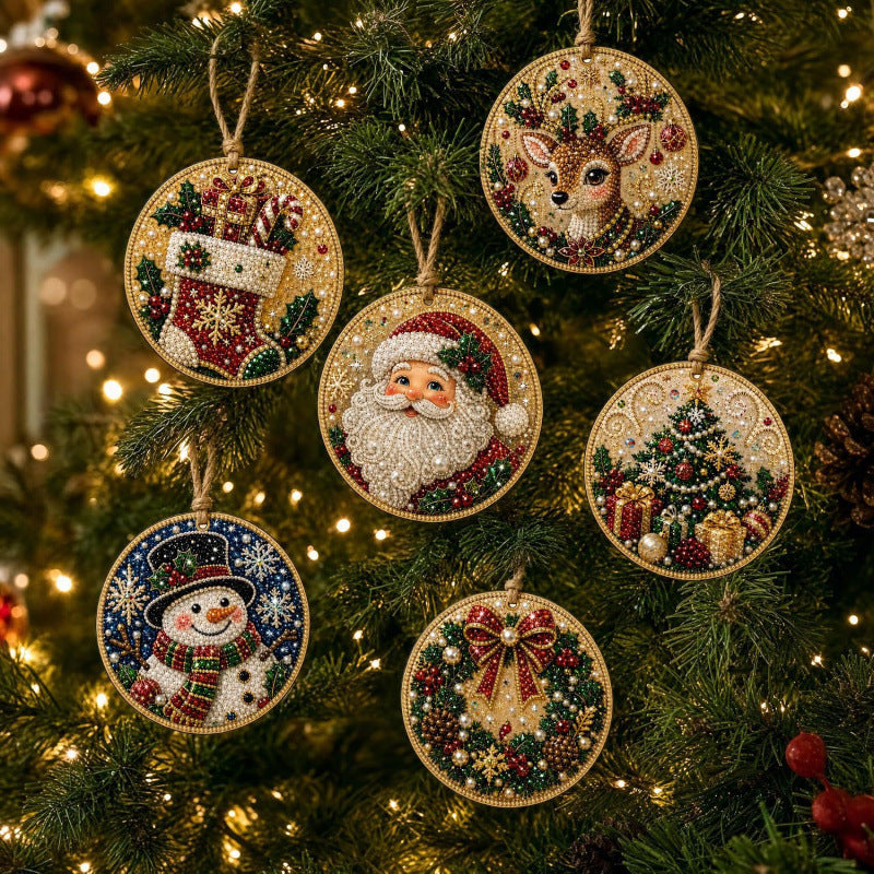 DIY Diamond Painting Christmas Ornaments for a More Festive Tree🎄