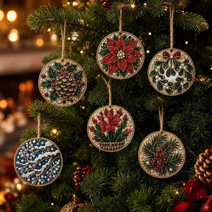 DIY Diamond Painting Christmas Ornaments for a More Festive Tree🎄