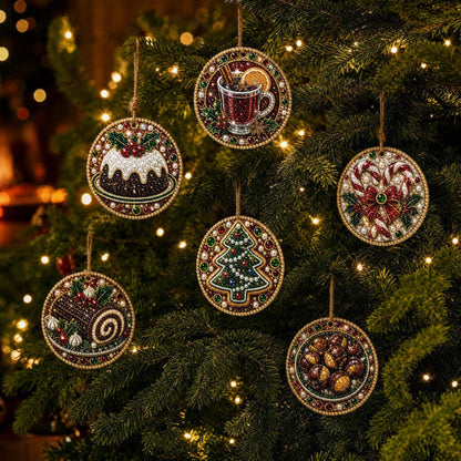 DIY Diamond Painting Christmas Ornaments for a More Festive Tree🎄