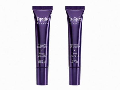 TopSpire 60 Second Effects Tinted Firming Gel - Under Eye Cream For Puffiness And Bags Under Eyes