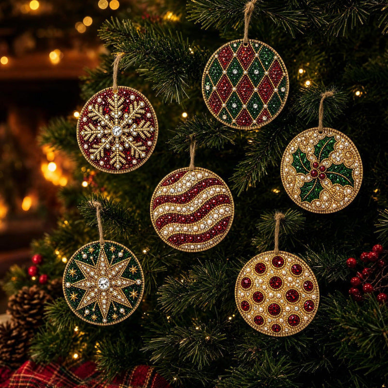 DIY Diamond Painting Christmas Ornaments for a More Festive Tree🎄