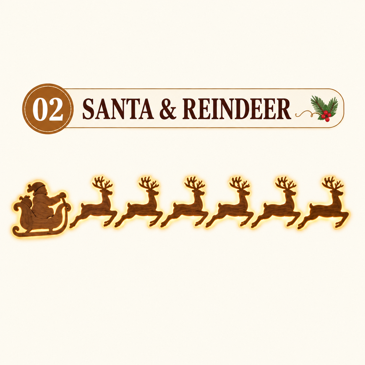🎄Bring Christmas Magic Home – Glowing Reindeer Wall Decor