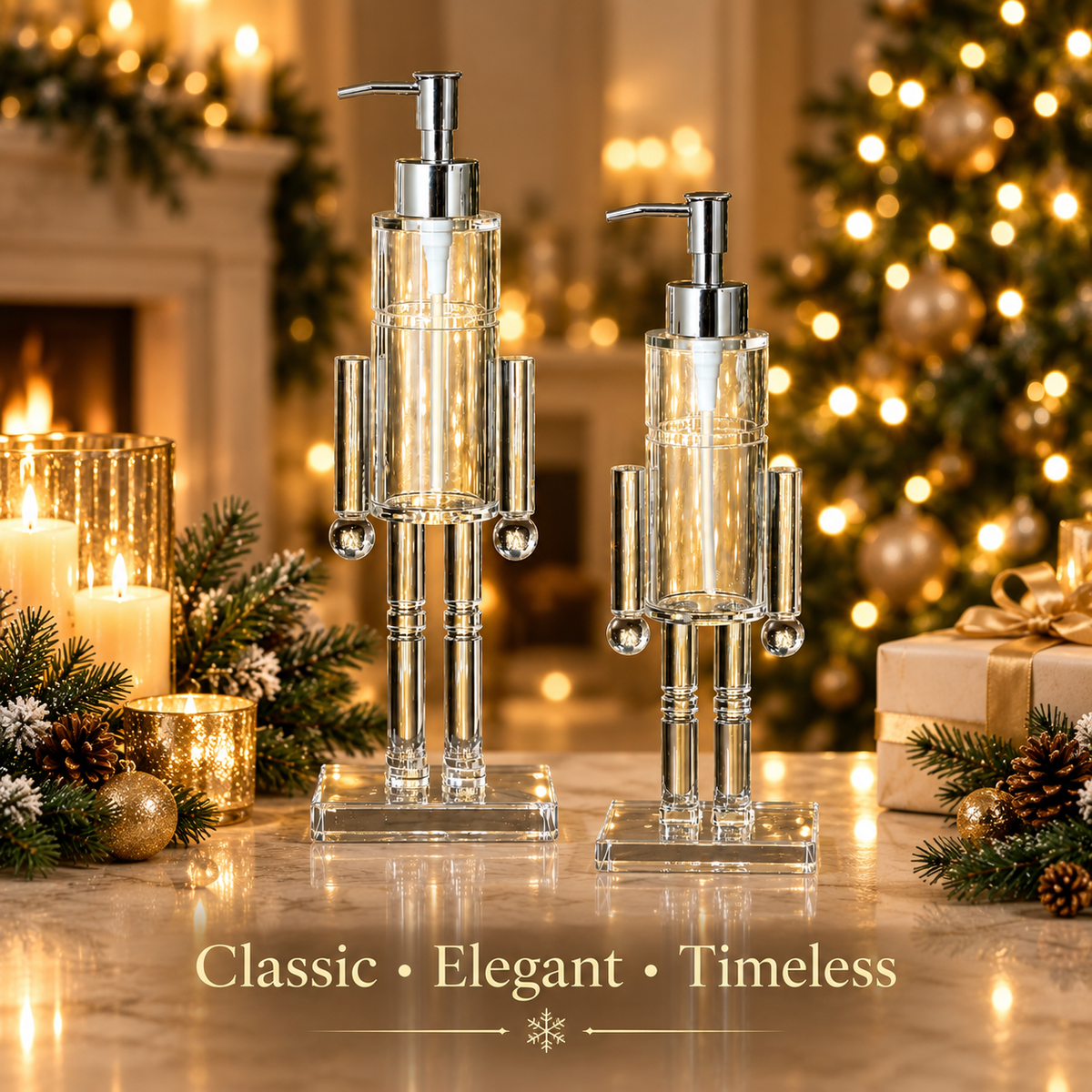 💎 Decorative Nutcracker Soap Dispenser for a Festive Home
