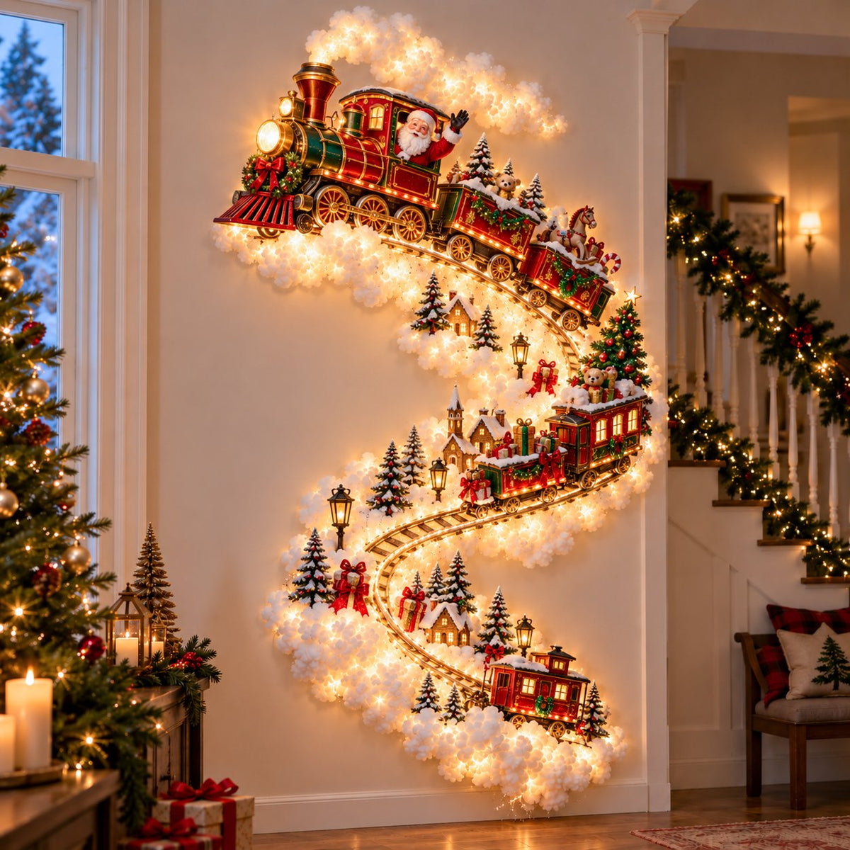 Magical Christmas Wall Light – Create a Holiday Wonderland Without Taking Up Space