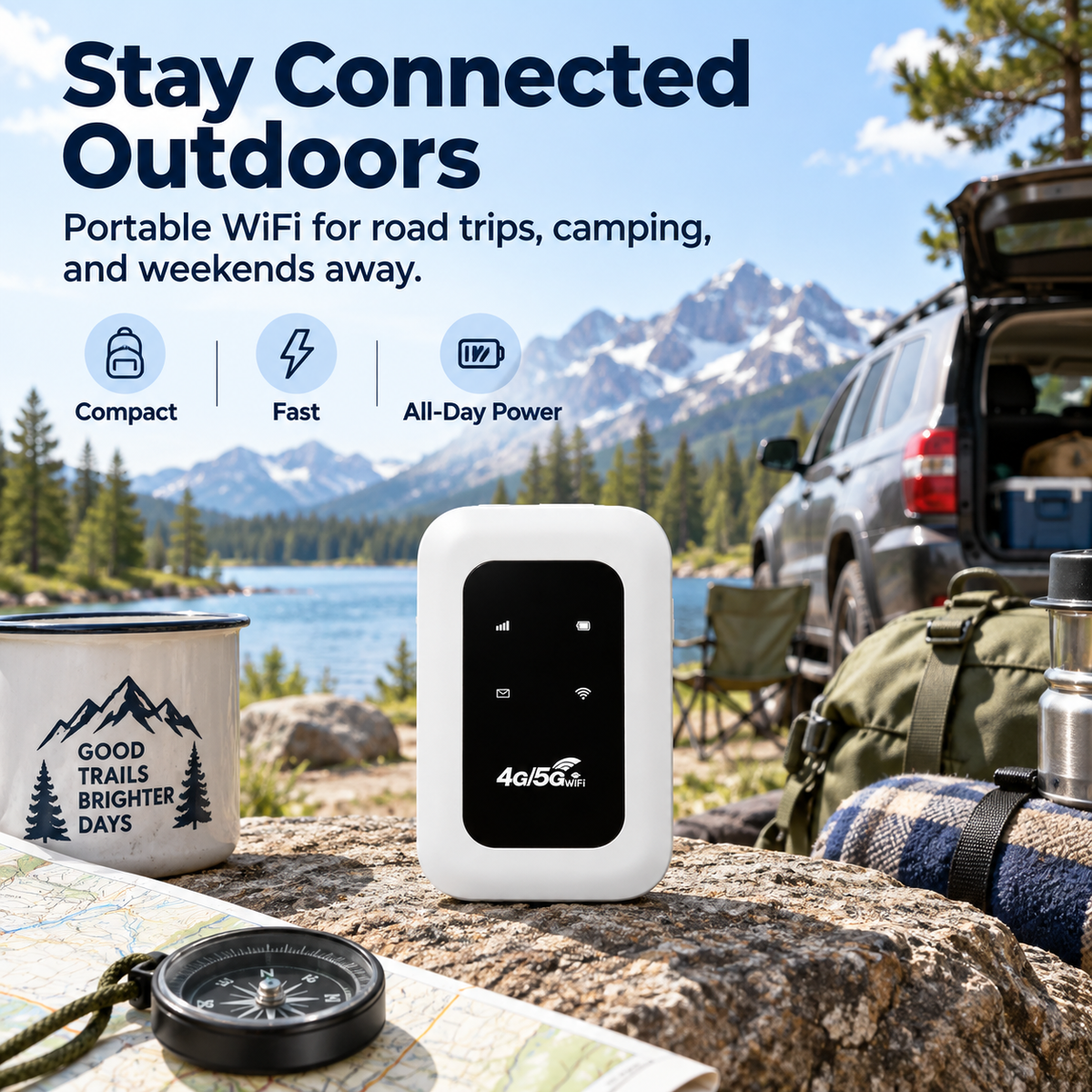 [Global Coverage, Free for Life] Boundless Portable Wi-Fi– 🛡️, No Contract, No Hidden Costs