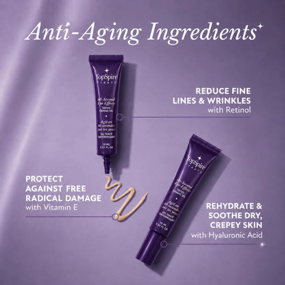 TopSpire 60 Second Effects Tinted Firming Gel - Under Eye Cream For Puffiness And Bags Under Eyes