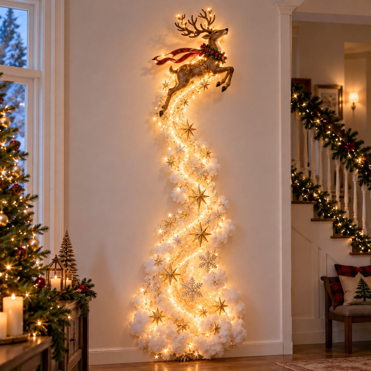 Magical Christmas Wall Light – Create a Holiday Wonderland Without Taking Up Space