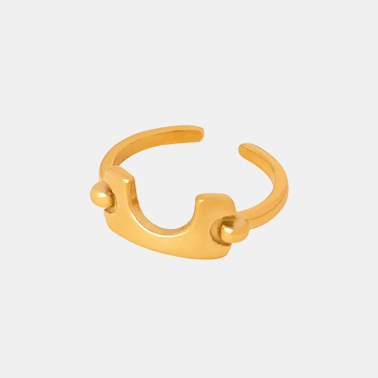 Gold-Plated Irregular Open Ring