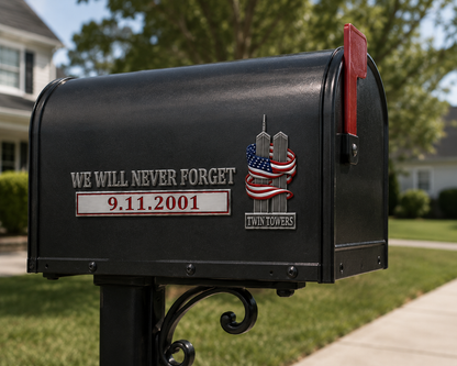 We Will Never Forget – 9.11.2001 Memorial Car Emblem