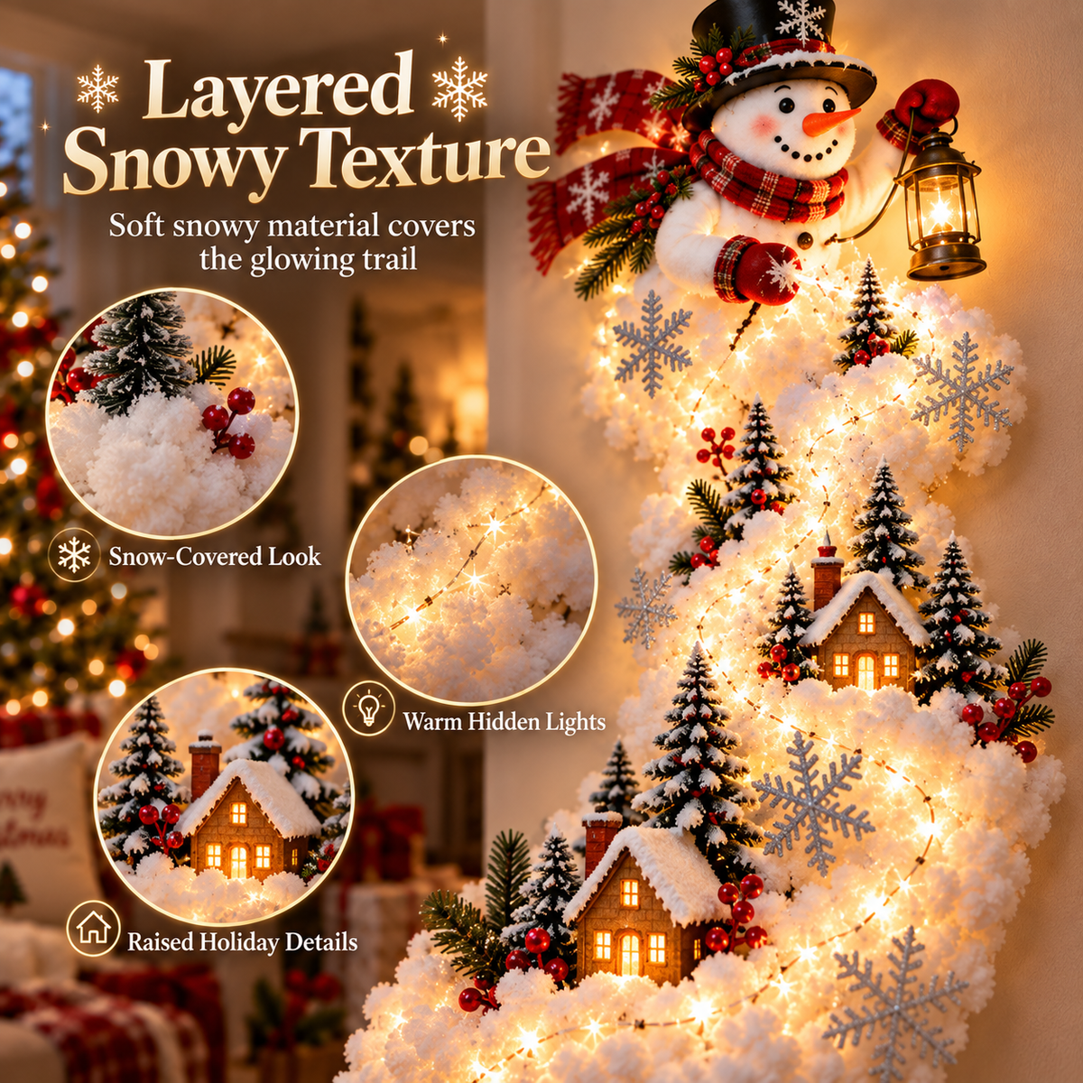 Magical Christmas Wall Light – Create a Holiday Wonderland Without Taking Up Space