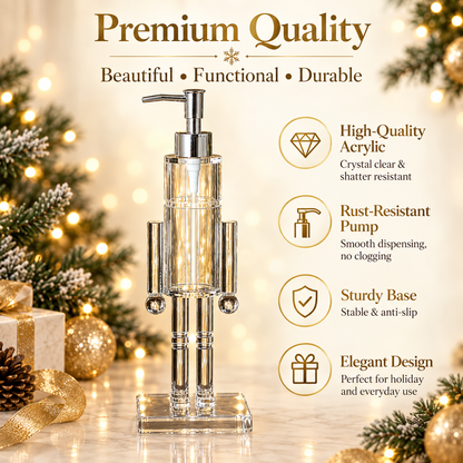 💎 Decorative Nutcracker Soap Dispenser for a Festive Home