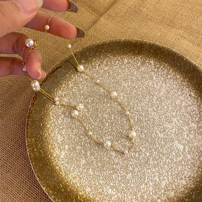 Small and fresh elegant collarbone chain