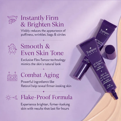 TopSpire 60 Second Effects Tinted Firming Gel - Under Eye Cream For Puffiness And Bags Under Eyes