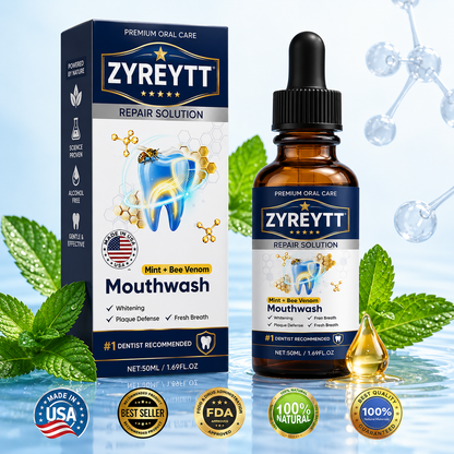 Zyreytt® Oral Repair Solution 🦷 — Inspired Mouthwash for Gumline Care, Plaque Defense & Fresher Breath