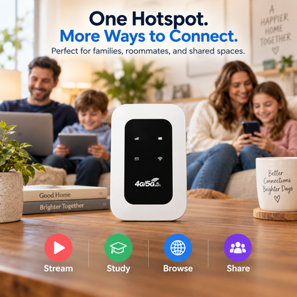 [Global Coverage, Free for Life] Boundless Portable Wi-Fi– 🛡️, No Contract, No Hidden Costs