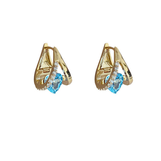 Geometric Heart Zircon Ear Cuff - Fashionable and Personalized