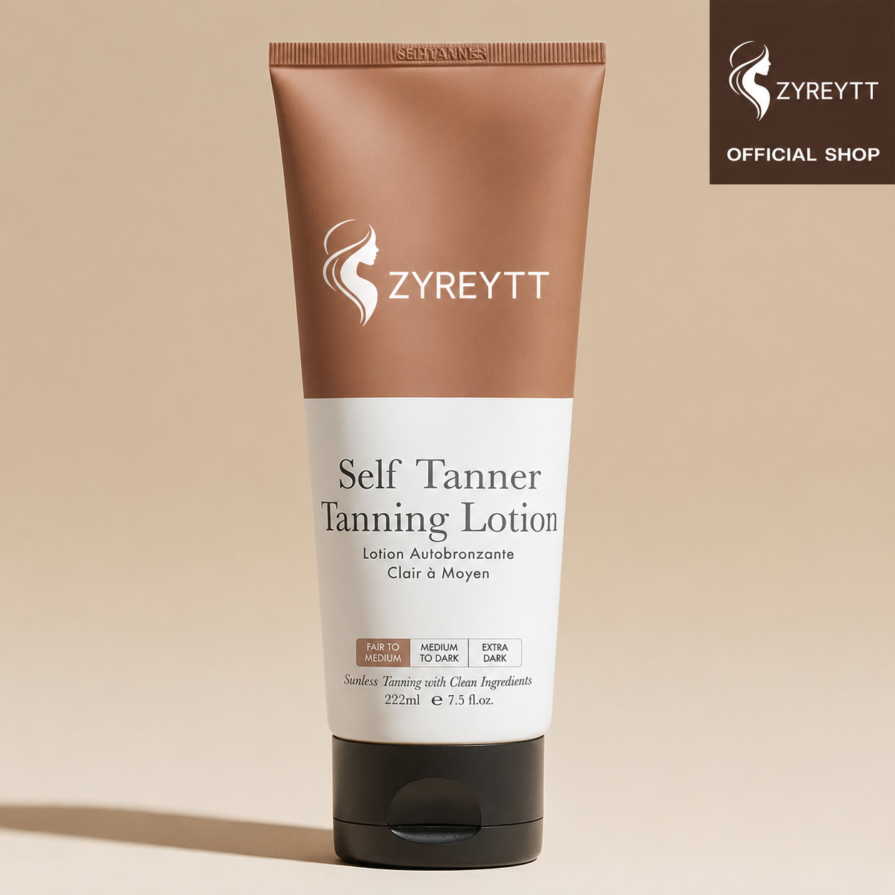 Natural Self Tanner Lotion Hydrating Streak Free Glow