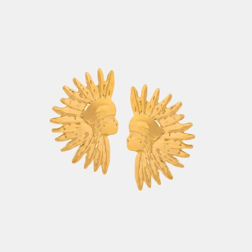 Geometric jewelry with wrinkled texture