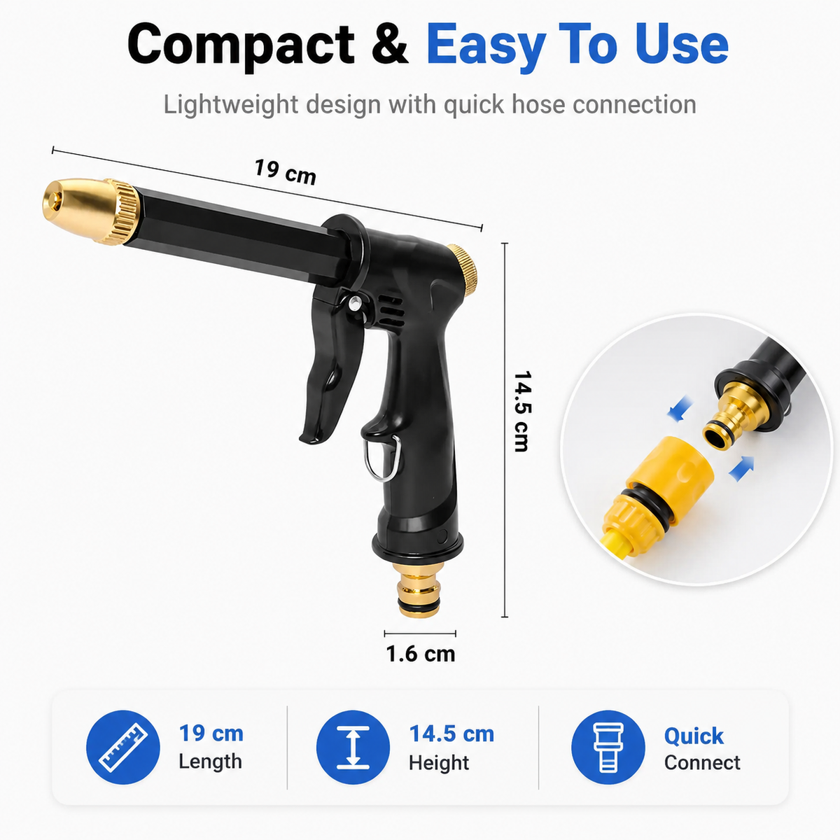 🔥55% OFF TODAY💦Powerful Turbo High-Pressure Water Cannon PremiumWater Gun for Cars & Gardens