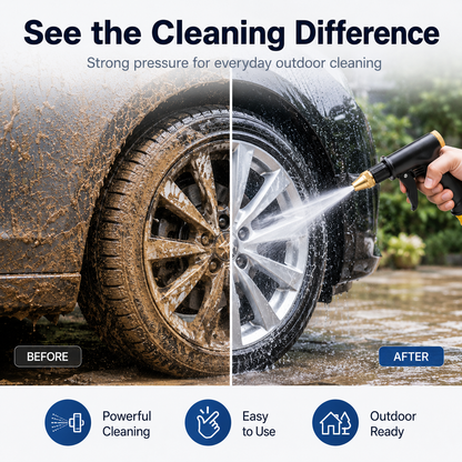 🔥55% OFF TODAY💦Powerful Turbo High-Pressure Water Cannon PremiumWater Gun for Cars & Gardens