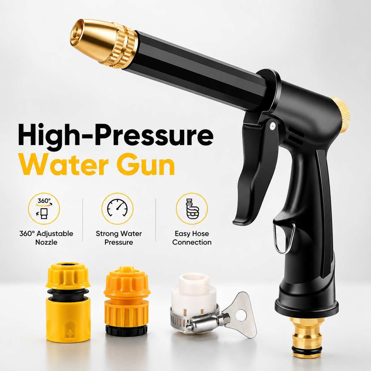 🔥55% OFF TODAY💦Powerful Turbo High-Pressure Water Cannon PremiumWater Gun for Cars & Gardens