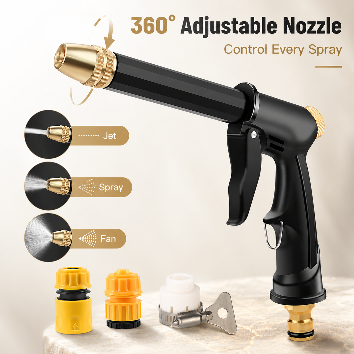 🔥55% OFF TODAY💦Powerful Turbo High-Pressure Water Cannon PremiumWater Gun for Cars & Gardens