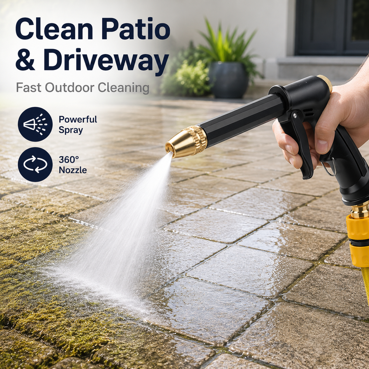 🔥55% OFF TODAY💦Powerful Turbo High-Pressure Water Cannon PremiumWater Gun for Cars & Gardens