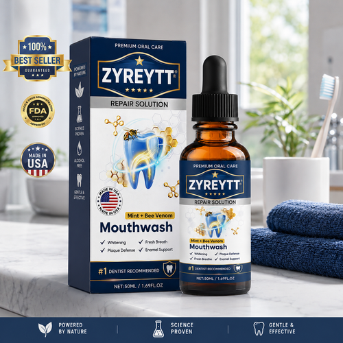 Zyreytt® Oral Repair Solution 🦷 — Inspired Mouthwash for Gumline Care, Plaque Defense & Fresher Breath