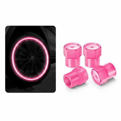 🚗 Glow-in-the-Dark Tire Valve Caps