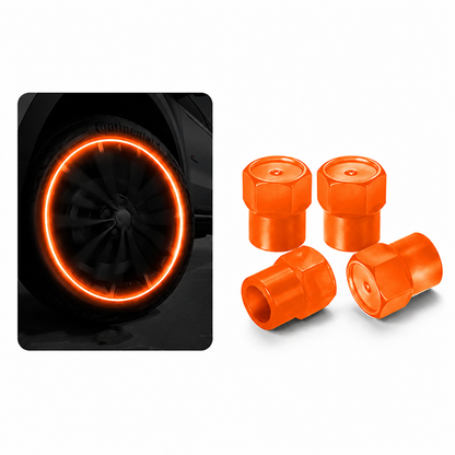 🚗 Glow-in-the-Dark Tire Valve Caps