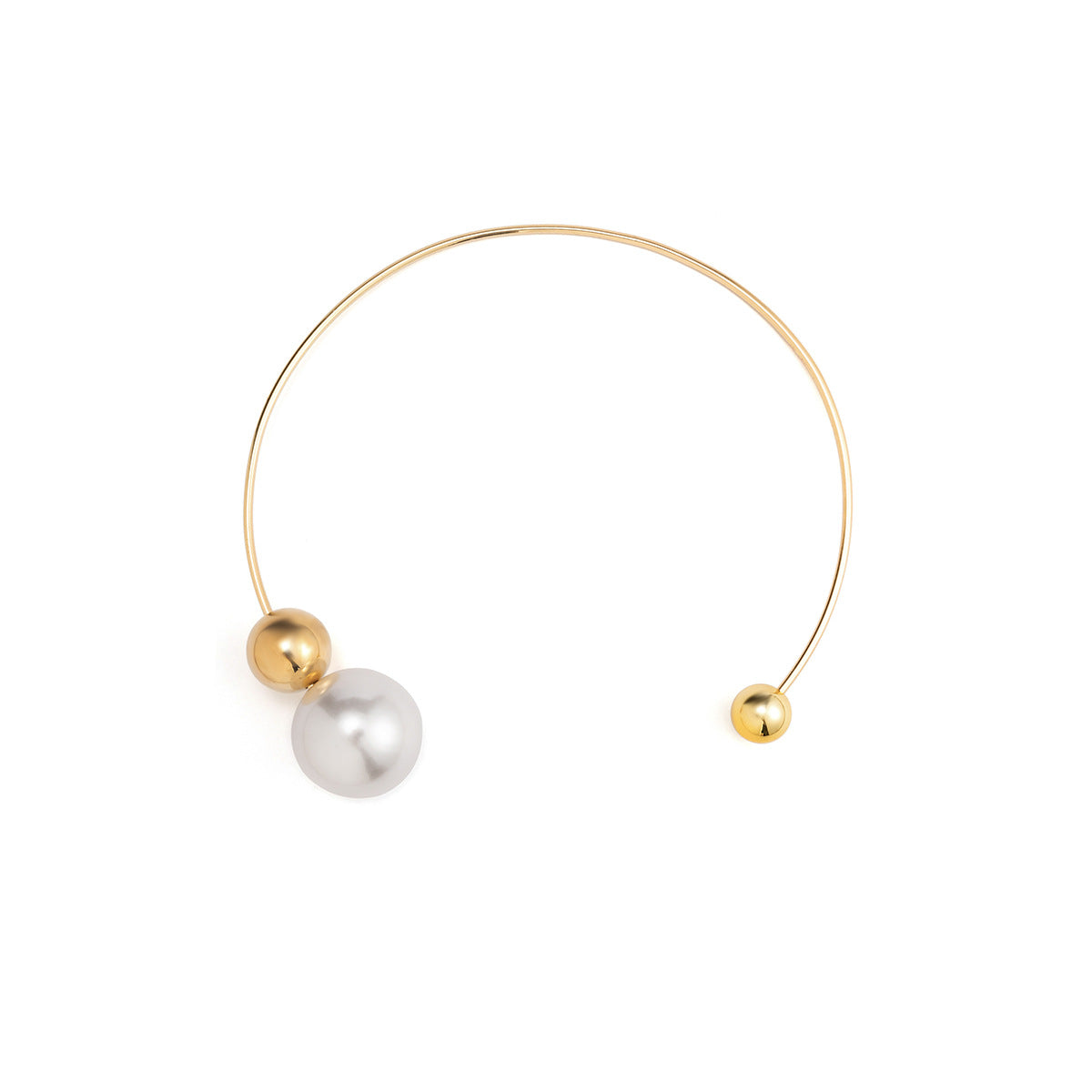 pearl round bead necklace for women