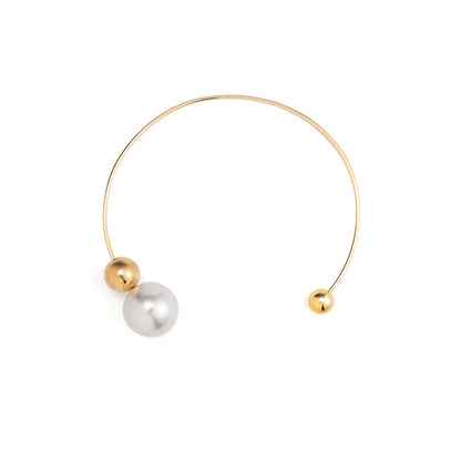 pearl round bead necklace for women