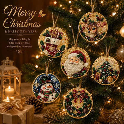 DIY Diamond Painting Christmas Ornaments for a More Festive Tree🎄