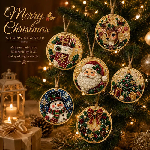 DIY Diamond Painting Christmas Ornaments for a More Festive Tree🎄