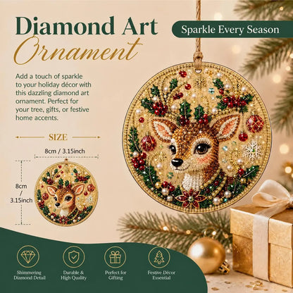 DIY Diamond Painting Christmas Ornaments for a More Festive Tree🎄