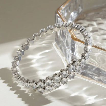 Stainless Steel Inlaid Zircon Bracelet