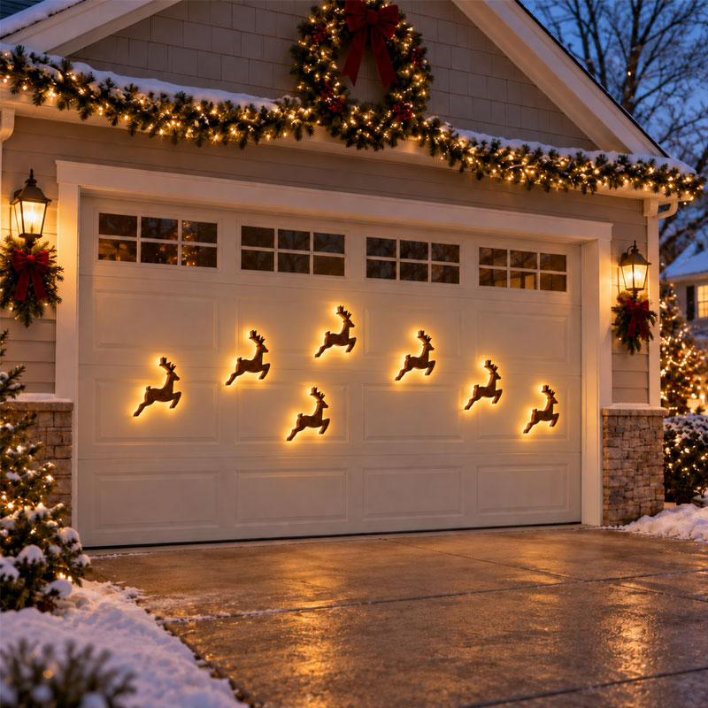 🎄Bring Christmas Magic Home – Glowing Reindeer Wall Decor