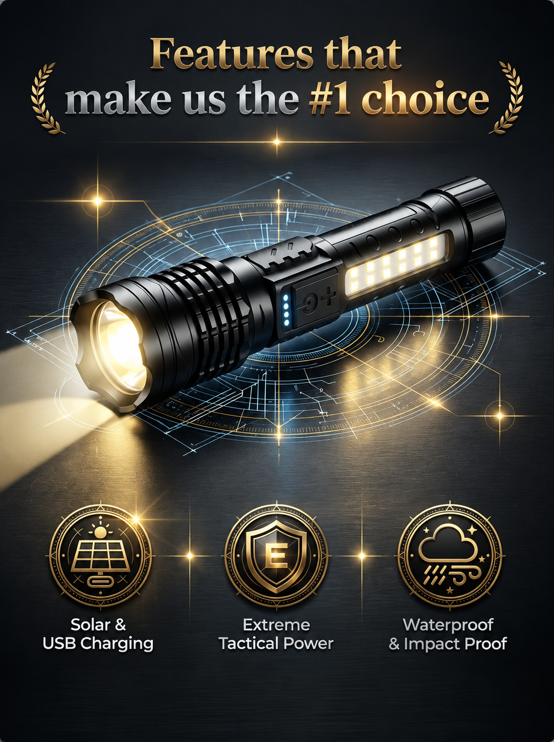 🔦High-power flashlight
