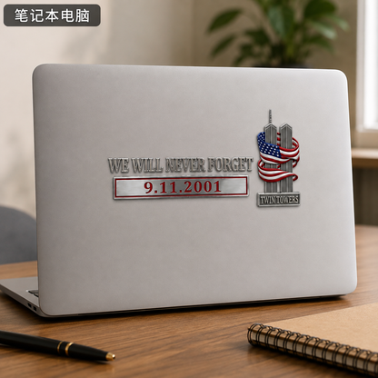 We Will Never Forget – 9.11.2001 Memorial Car Emblem