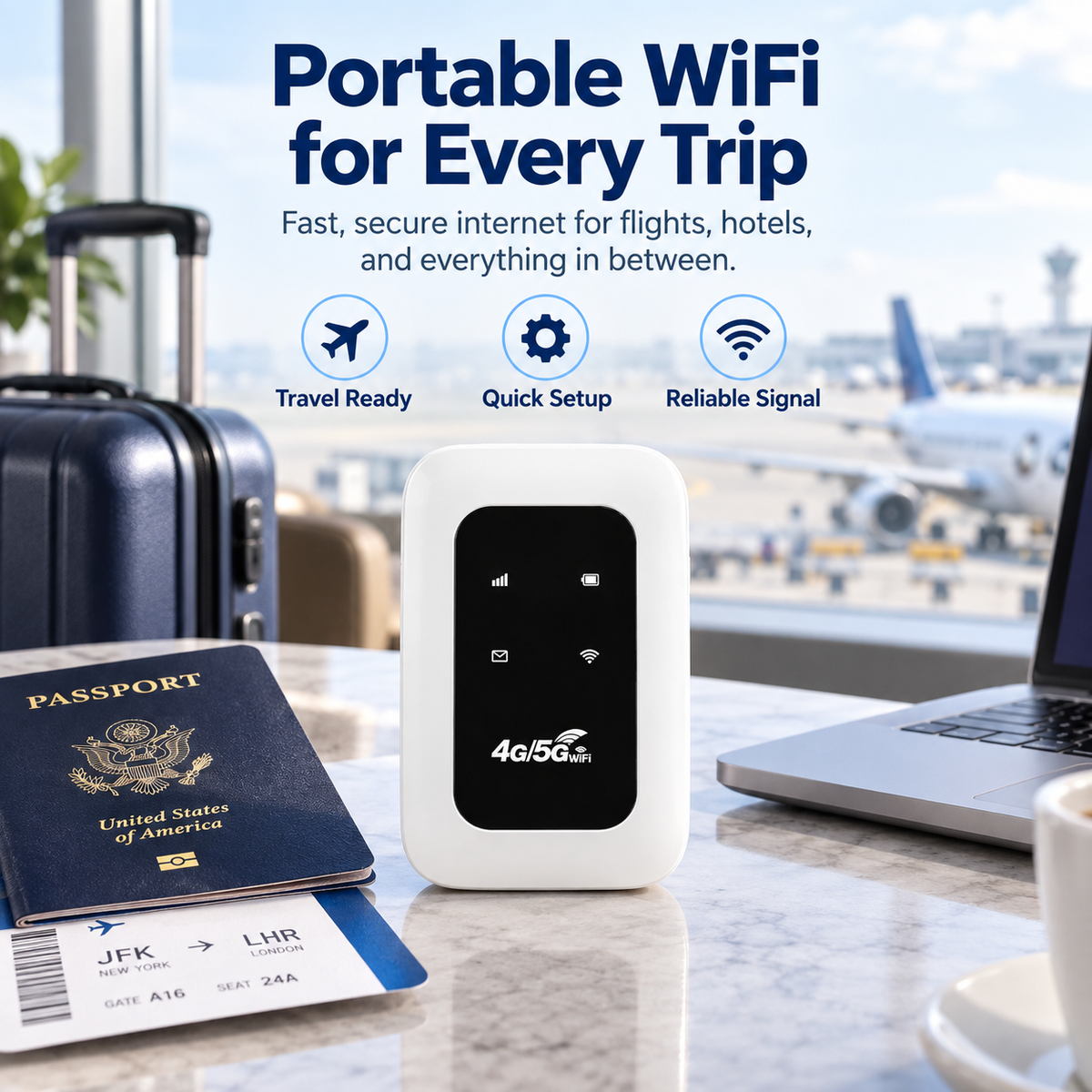 [Global Coverage, Free for Life] Boundless Portable Wi-Fi– 🛡️, No Contract, No Hidden Costs