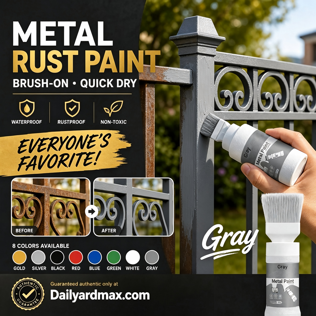 ⏳Time-Limited Special⏰Refresh paint surfaces in one simple spray!✨🏠Water-Based Metallic Silver Paint with Built-in Brush💥👍