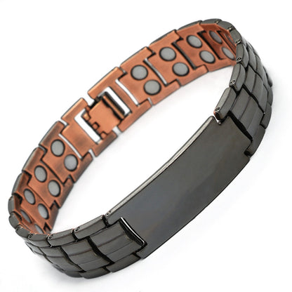 Retro antique copper magnetic bracelet