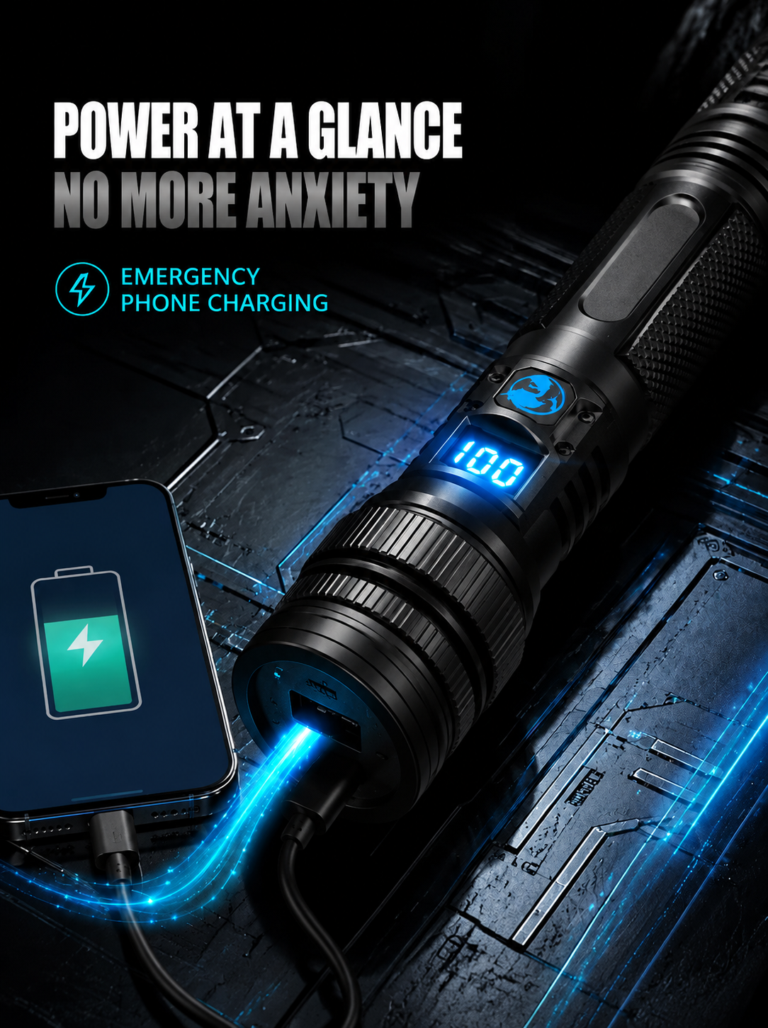 🔦High-power flashlight